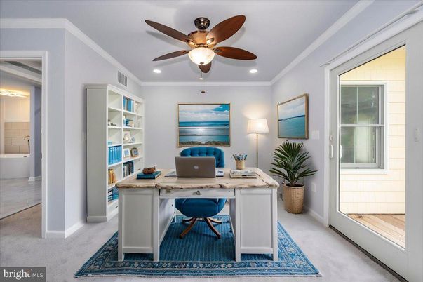 Home Office, Interior, Recessed Lighting