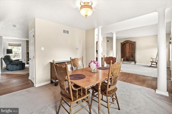 Dining room, Interior, Wood Texture Flooring