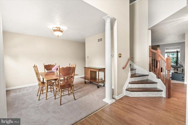 Dining room, Interior, Wood Texture Flooring