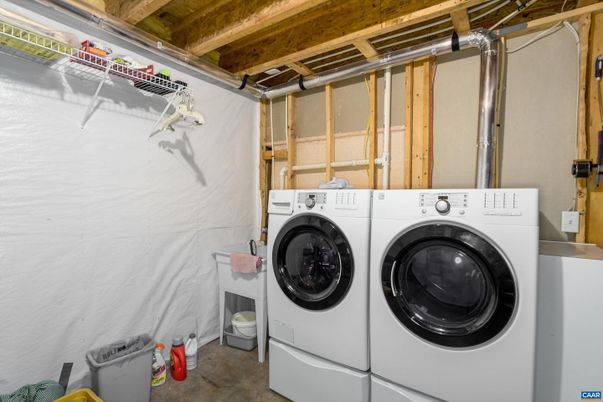 Interior, Utility Closets, Washer, Wooden Beams