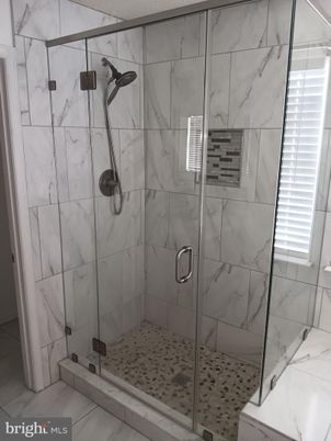 Bathroom, Glass Shower, Interior, Marble Walls