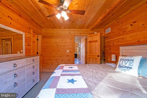Bedroom, Interior, Wooden Ceilings, Wooden Walls