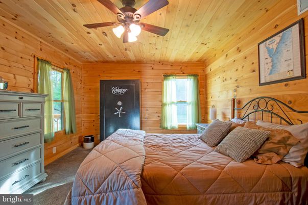 Bedroom, Interior, Wooden Ceilings, Wooden Walls