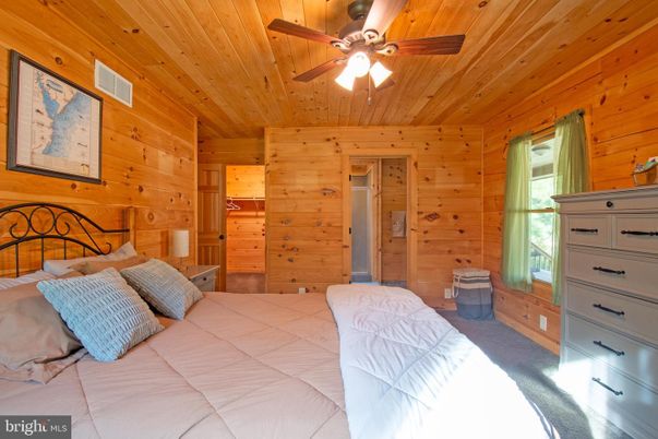 Bedroom, Interior, Wooden Ceilings, Wooden Walls