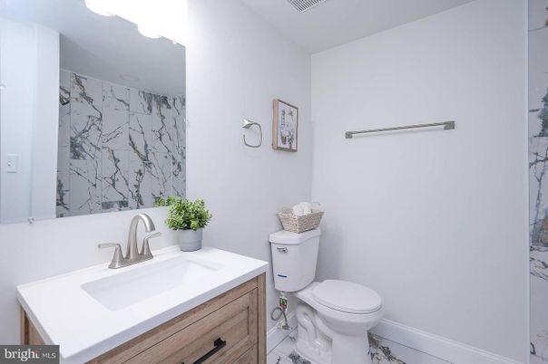 Bathroom, Interior, Marble Walls