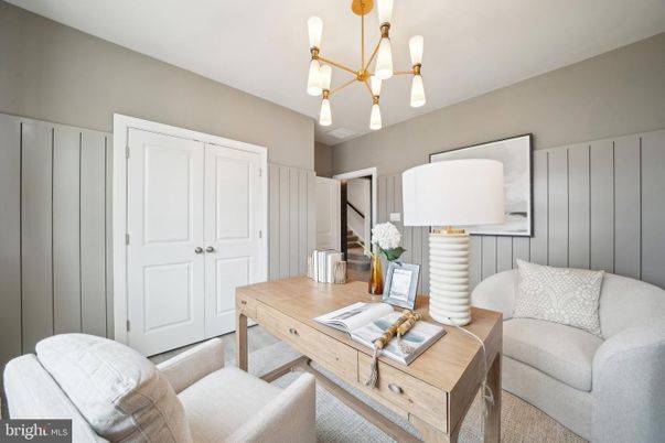 Home Office, Interior, Pendant Lights