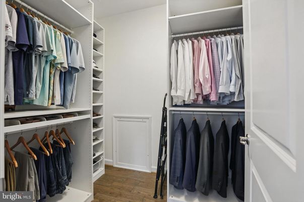Interior, Walk-in Closets, Wood Texture Flooring