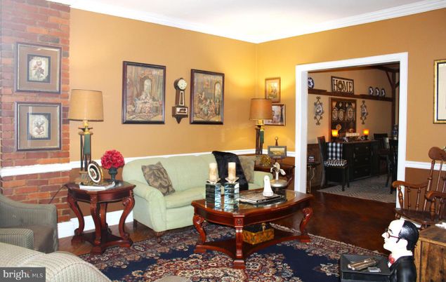 Interior, Living room, Stone Walls, Wood Texture Flooring