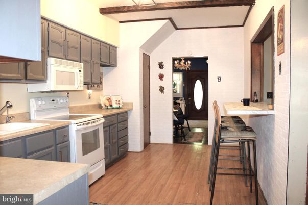 Interior, Kitchen, Wooden Beams, Wood Texture Flooring