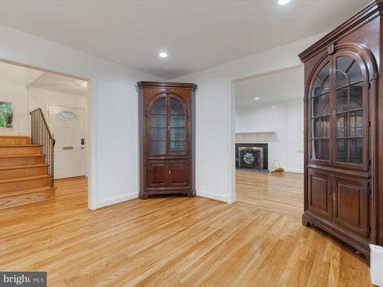 Fireplace, Interior, Recessed Lighting, Wood Texture Flooring