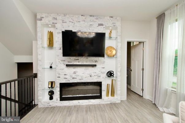 Fireplace, Interior, Wood Texture Flooring