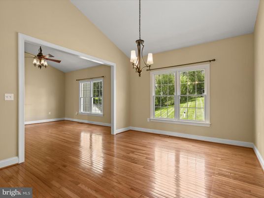 Chandelier, Empty room, Interior, Pendant Lights, Wood Texture Flooring