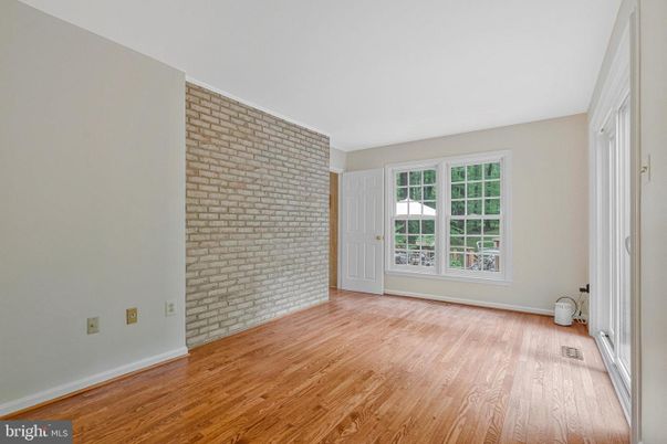 Empty room, Interior, Stone Walls, Wood Texture Flooring