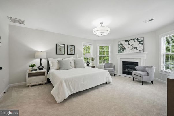 Bedroom, Fireplace, Interior