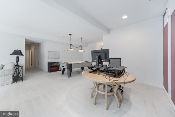 Billiard Table, Game Room, Interior, Pendant Lights, Recessed Lighting