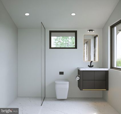 Bathroom, Interior, Recessed Lighting