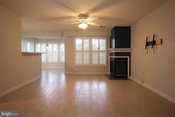 Empty room, Fireplace, Interior, Wood Texture Flooring