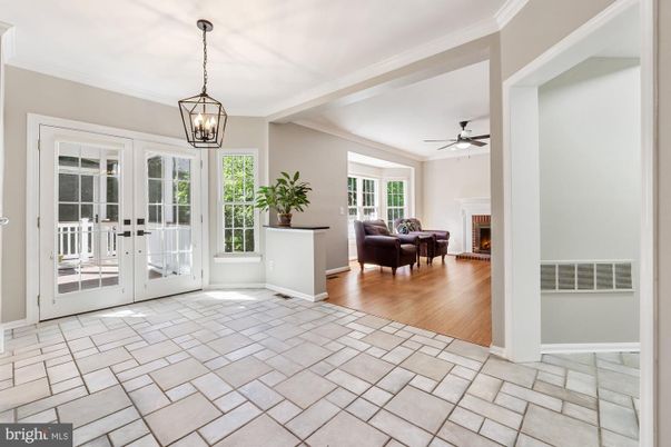 Fireplace, Interior, Living room, Pendant Lights, Wood Texture Flooring