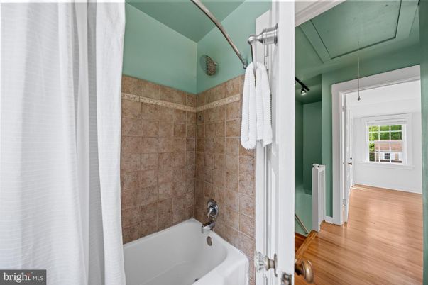 Bathroom, Interior, Wood Texture Flooring