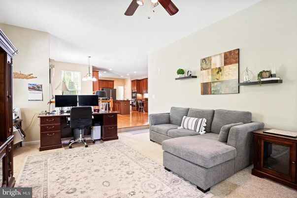 Home Office, Interior, Kitchen, Pendant Lights, Recessed Lighting, Wood Texture Flooring