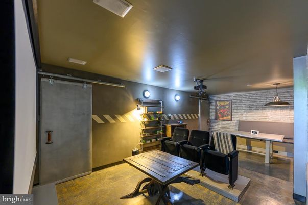 Home Office, Interior, Stone Walls