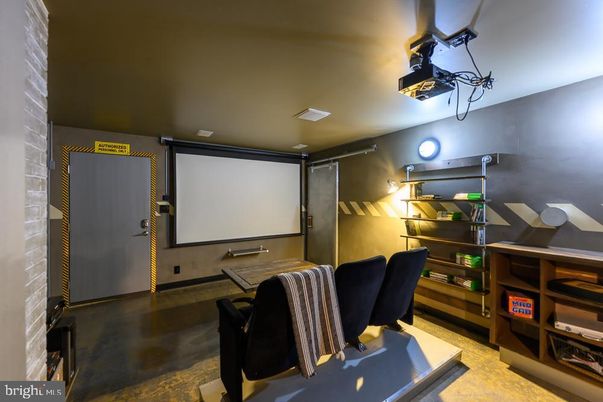 Interior, Projection Screen, Theatre Room