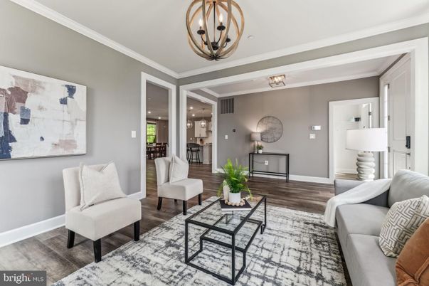 Chandelier, Interior, Living room, Wood Texture Flooring