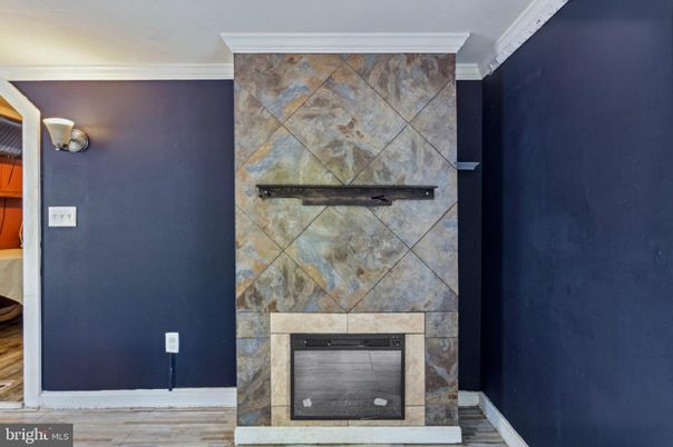 Fireplace, Interior, Wood Texture Flooring