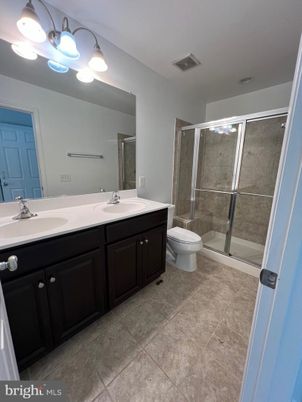 Bathroom, Dual Sink Vanities, Glass Shower, Interior