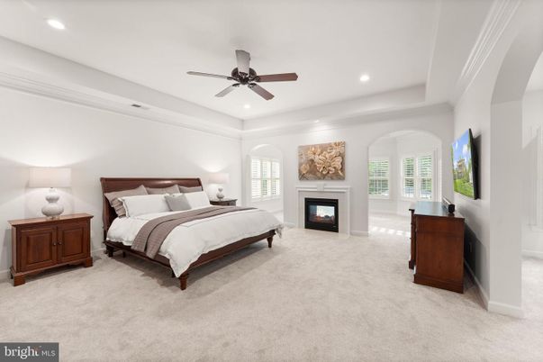Bedroom, Fireplace, Interior, Recessed Lighting