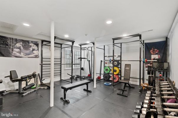 Fitness Equipment, Interior, Recessed Lighting
