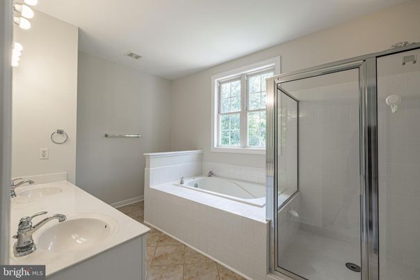 Bathroom, Dual Sink Vanities, Glass Shower, Interior