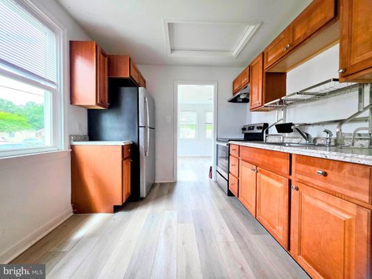 Interior, Kitchen, Wood Texture Flooring