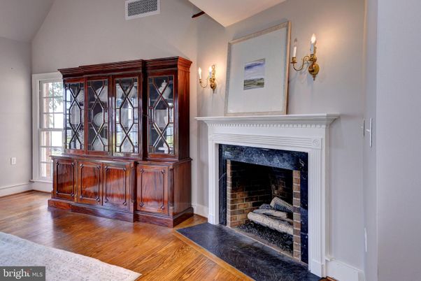Fireplace, Interior, Wood Texture Flooring
