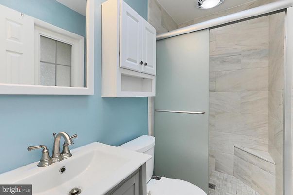 Bathroom, Glass Shower, Interior, Marble Walls