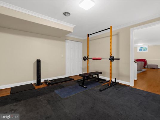 Fitness Equipment, Interior, Wood Texture Flooring