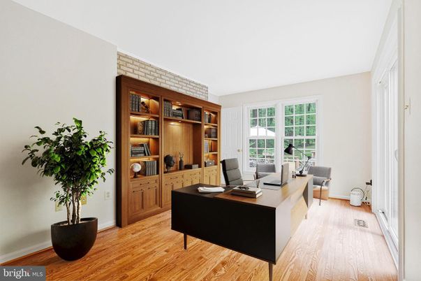 Home Office, Interior, Wood Texture Flooring