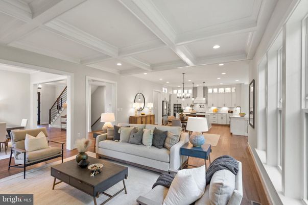 Interior, Kitchen, Living room, Pendant Lights, Recessed Lighting, Stainless Steel Appliances, Wood Texture Flooring