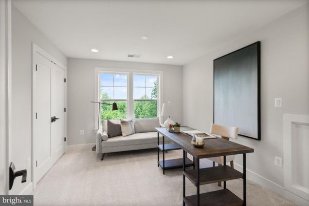 Home Office, Interior, Living room, Recessed Lighting