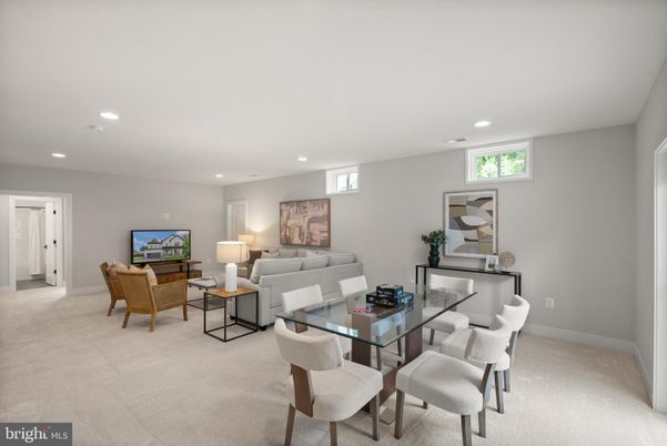 Dining room, Interior, Living room, Recessed Lighting