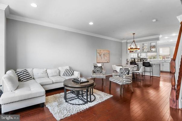 Dining room, Interior, Kitchen, Living room, Pendant Lights, Recessed Lighting, Wood Texture Flooring