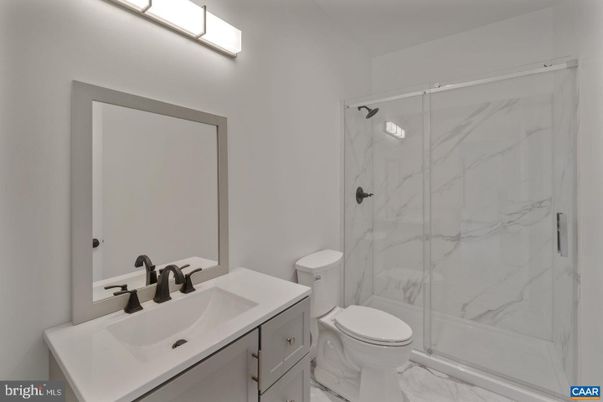 Bathroom, Glass Shower, Interior, Marble, Marble Walls