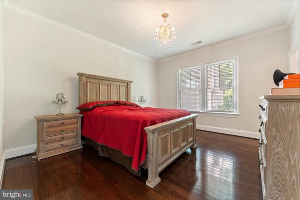 Bedroom, Chandelier, Interior, Wood Texture Flooring