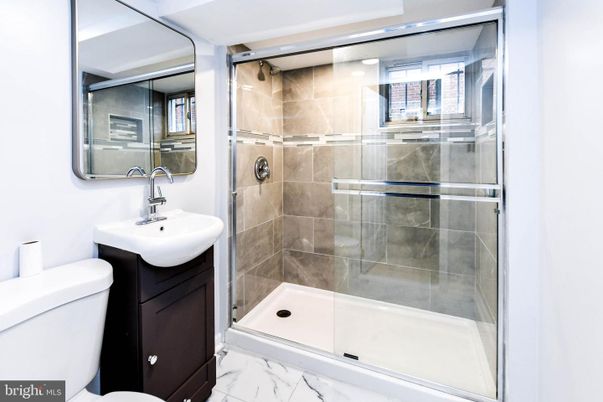 Bathroom, Glass Shower, Interior, Marble