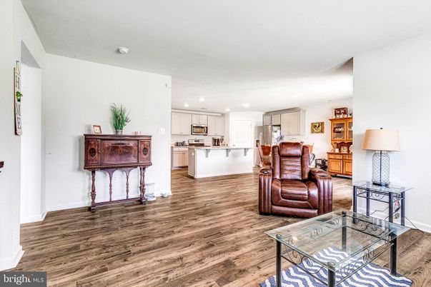 Interior, Kitchen, Living room, Recessed Lighting, Wood Texture Flooring