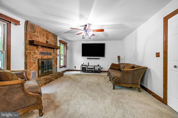 Fireplace, Interior, Living room, Stone Walls