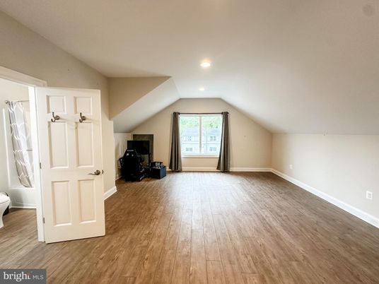 Empty room, Fireplace, Interior, Recessed Lighting, Wood Texture Flooring