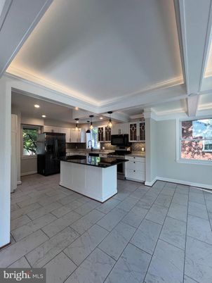 Interior, Kitchen, Marble, Recessed Lighting, Stainless Steel Appliances