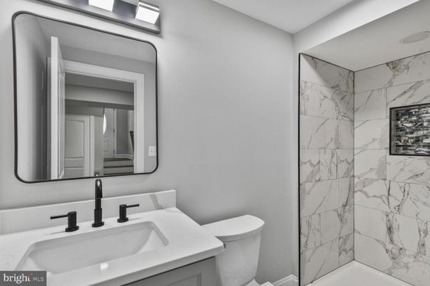 Bathroom, Interior, Marble Walls