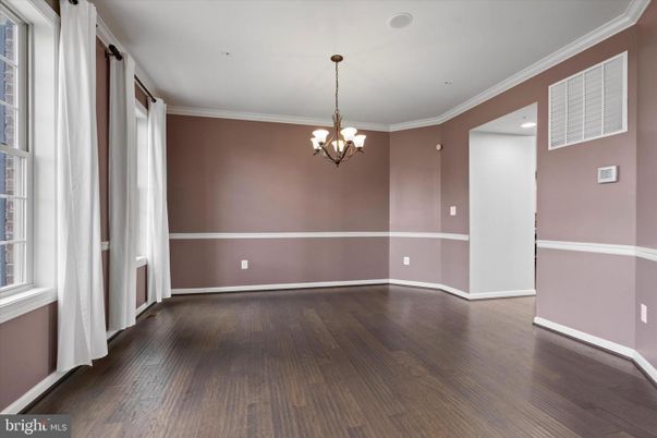 Chandelier, Empty room, Interior, Recessed Lighting, Wood Texture Flooring